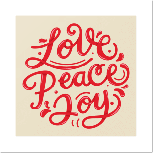 Love Peace Joy Posters and Art